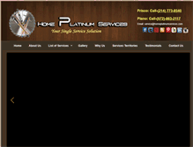 Tablet Screenshot of homeplatinumservices.com